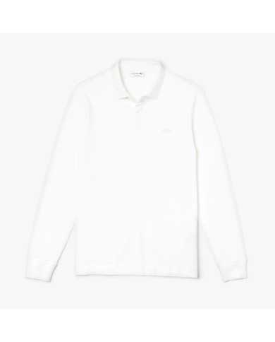 Polo bianca da uomo con finiture e logo ricamo | LACOSTE Polo bianca da uomo con finiture e logo ricamo | LACOSTE