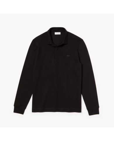Polo noir da uomo con finiture e logo ricamo | LACOSTE Polo noir da uomo con finiture e logo ricamo | LACOSTE