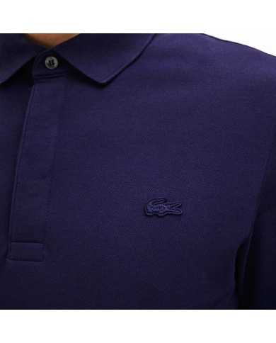 Polo bleu marine da uomo con finiture e logo ricamo | LACOSTE Polo bleu marine da uomo con finiture e logo ricamo | LACOSTE