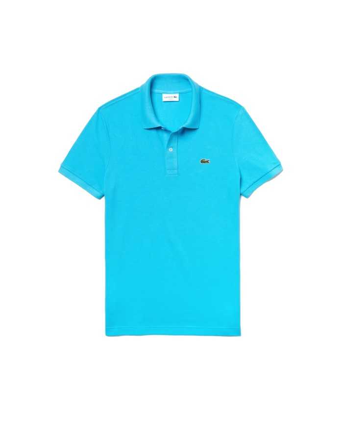polo turchese da uomo con logo ricamato davanti | LACOSTE polo turchese da uomo con logo ricamato davanti | LACOSTE