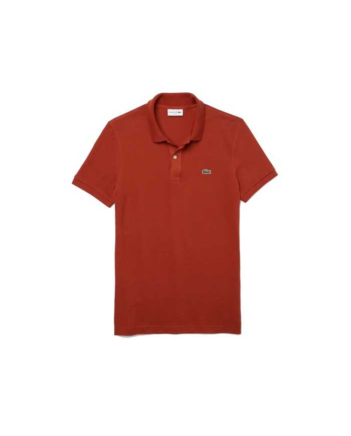 polo marrone da uomo con logo ricamato davanti | LACOSTE polo marrone da uomo con logo ricamato davanti | LACOSTE