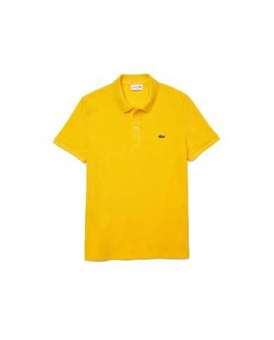 polo gialla da uomo con logo ricamato davanti | LACOSTE polo gialla da uomo con logo ricamato davanti | LACOSTE