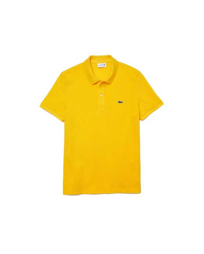 polo gialla da uomo con logo ricamato davanti | LACOSTE polo gialla da uomo con logo ricamato davanti | LACOSTE