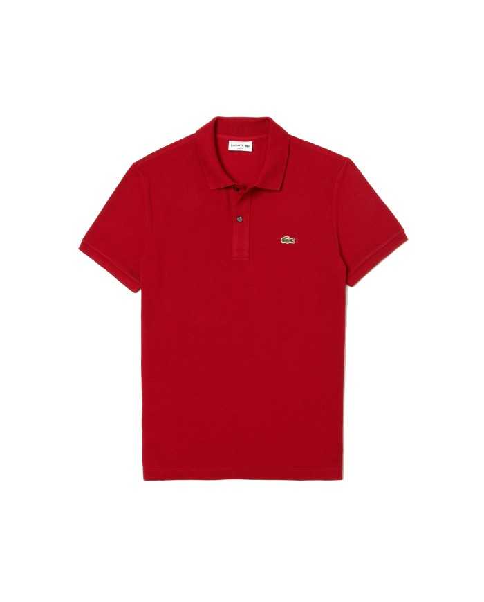 polo bordeaux da uomo con logo ricamato davanti | LACOSTE polo bordeaux da uomo con logo ricamato davanti | LACOSTE