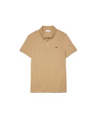polo beige da uomo con logo ricamato davanti | LACOSTE polo beige da uomo con logo ricamato davanti | LACOSTE