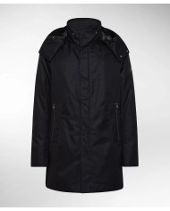 giacca blu da uomo con capuccio a visiera e collo alto | PEUTEREY giacca blu da uomo con capuccio a visiera e collo alto | PEUTEREY