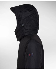 giacca blu da uomo con capuccio a visiera e collo alto | PEUTEREY giacca blu da uomo con capuccio a visiera e collo alto | PEUTEREY