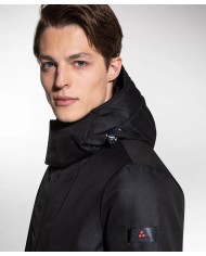 giacca blu da uomo con capuccio a visiera e collo alto | PEUTEREY giacca blu da uomo con capuccio a visiera e collo alto | PEUTEREY