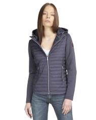 MUSEUM Giacca Donna Planar Impermeabile Trapuntata Cappuccio Nera B...