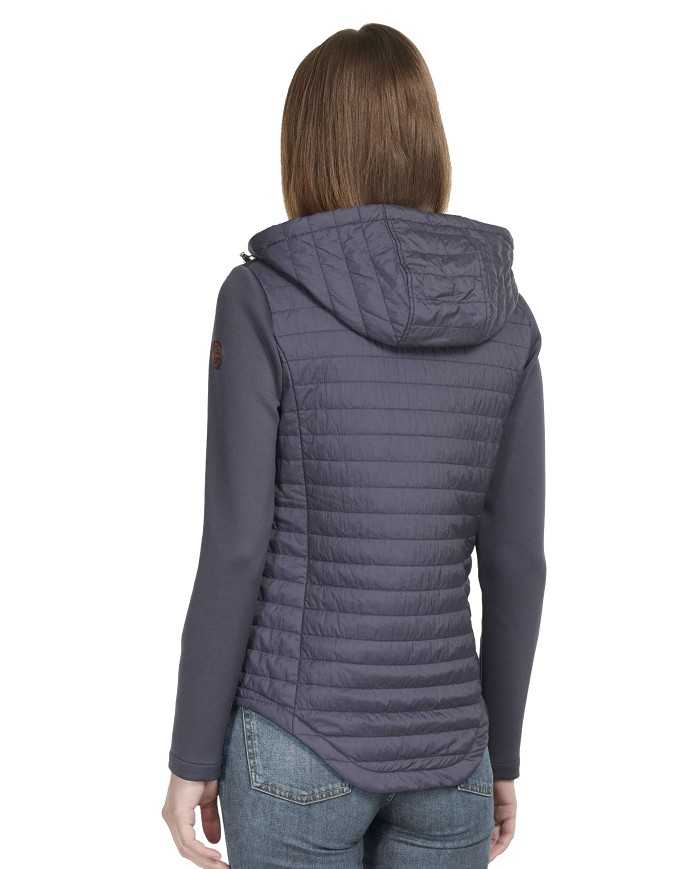 MUSEUM Giacca Donna Planar Impermeabile Trapuntata Cappuccio Nera B...