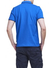 AERONAUTICA MILITARE Polo Uomo PO1308 P-ES Cotone Bianca Celeste Nu...