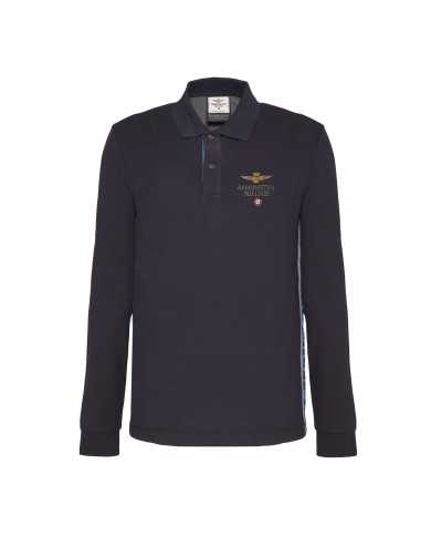 AERONAUTICA MILITARE Polo Uomo PO1370 A-TI Cotone Pique Blu Nera Ve... AERONAUTICA MILITARE Polo Uomo PO1370 A-TI Cotone Pique Blu Nera Ve...