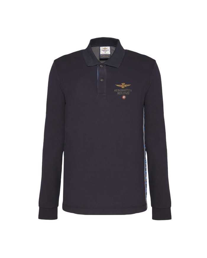 AERONAUTICA MILITARE Polo Uomo PO1370 A-TI Cotone Pique Blu Nera Ve... AERONAUTICA MILITARE Polo Uomo PO1370 A-TI Cotone Pique Blu Nera Ve...