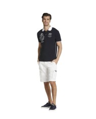 Polo blu navy uomo con ricami e logo | AERONATUTICA MILITARE Polo blu navy uomo con ricami e logo | AERONATUTICA MILITARE