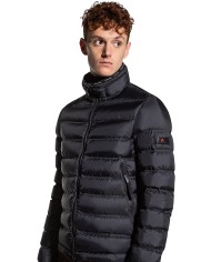 piumino blu grafite/blu uomo a collo alto e nastro portalogo | COLMAR piumino blu grafite/blu uomo a collo alto e nastro portalogo | COLMAR