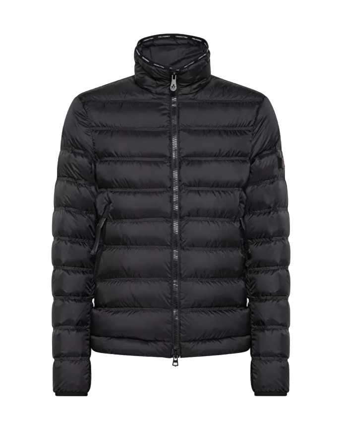 piumino nero da uomo a collo alo con nastro portalogo | COLMAR piumino nero da uomo a collo alo con nastro portalogo | COLMAR