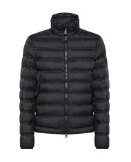 piumino nero da uomo a collo alo con nastro portalogo | COLMAR piumino nero da uomo a collo alo con nastro portalogo | COLMAR