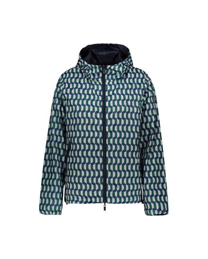 giacca print geo green/blue iris da uomo reversibile | CIESSE giacca print geo green/blue iris da uomo reversibile | CIESSE