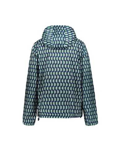 giacca print geo green/blue iris da uomo reversibile | CIESSE giacca print geo green/blue iris da uomo reversibile | CIESSE