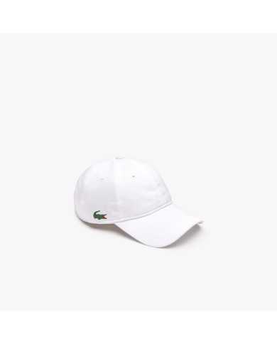 berretto bianco da uomo con impuntura e logo | LACOSTE berretto bianco da uomo con impuntura e logo | LACOSTE