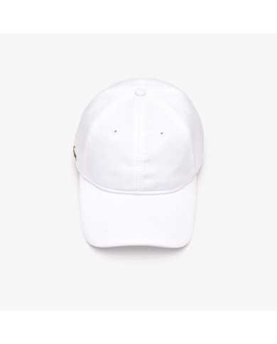berretto bianco da uomo con impuntura e logo | LACOSTE berretto bianco da uomo con impuntura e logo | LACOSTE