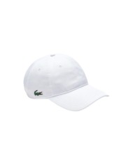 cappello con visiera bianco da uomo con logo ricamo | LACOSTE cappello con visiera bianco da uomo con logo ricamo | LACOSTE