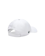 cappello con visiera bianco da uomo con logo ricamo | LACOSTE cappello con visiera bianco da uomo con logo ricamo | LACOSTE