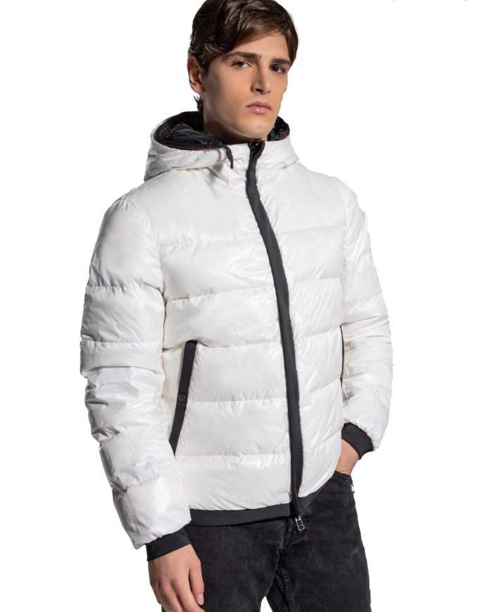 PEUTEREY Piumino Uomo Robbo CY Double A-TI Reversibile Cappuccio Ne... PEUTEREY Piumino Uomo Robbo CY Double A-TI Reversibile Cappuccio Ne...