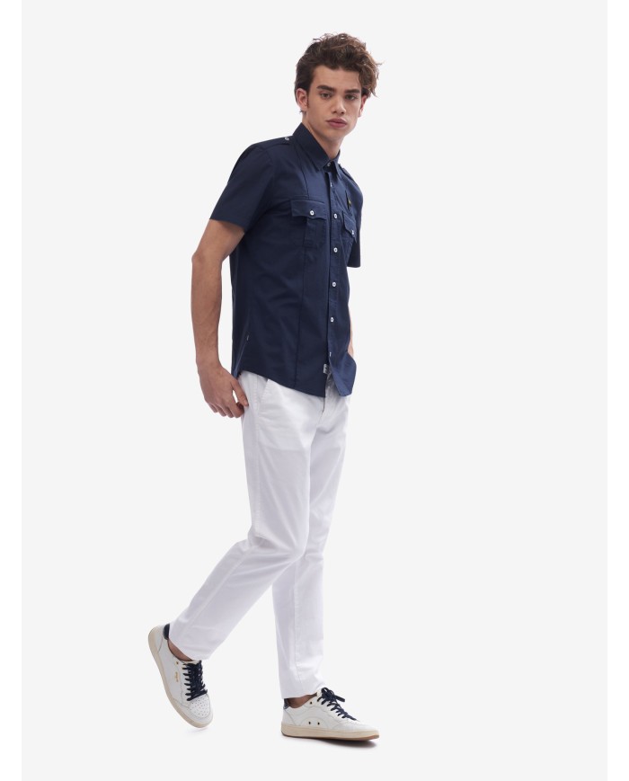 Camicia blauer hotsell manica corta