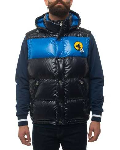 CIESSE Gilet Uomo Tavon A-TI Smanicato Piumino Cappuccio Nero Blu L... CIESSE Gilet Uomo Tavon A-TI Smanicato Piumino Cappuccio Nero Blu L...