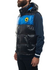 CIESSE Gilet Uomo Tavon A-TI Smanicato Piumino Cappuccio Nero Blu L... CIESSE Gilet Uomo Tavon A-TI Smanicato Piumino Cappuccio Nero Blu L...