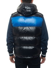 CIESSE Gilet Uomo Tavon A-TI Smanicato Piumino Cappuccio Nero Blu L... CIESSE Gilet Uomo Tavon A-TI Smanicato Piumino Cappuccio Nero Blu L...