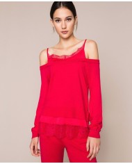 maglia amarena da donna effetto doppio capo | TWINSET maglia amarena da donna effetto doppio capo | TWINSET