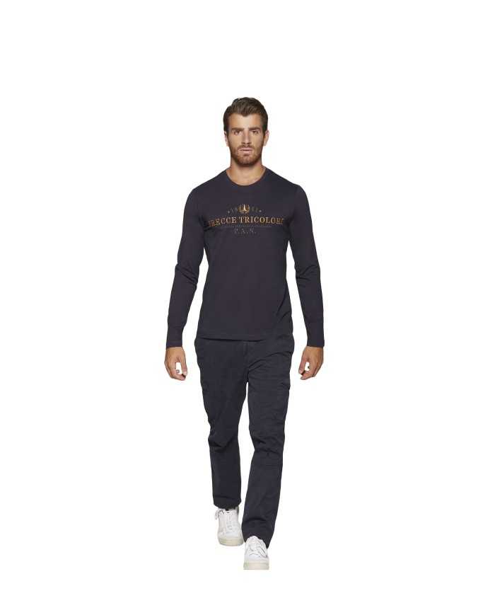 AERONAUTICA MILITARE Maglia Uomo TS1297 A-TI T-shirt Cotone Blu Ver...