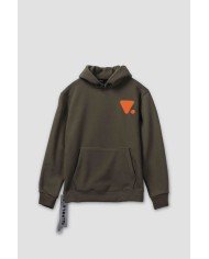 felpa military green uomo con portachiavi con moschettone | VALVOLA felpa military green uomo con portachiavi con moschettone | VALVOLA