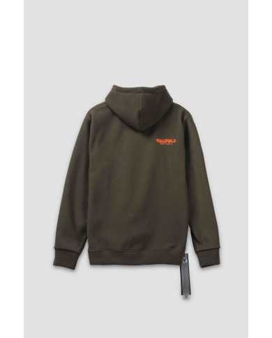 felpa military green uomo con portachiavi con moschettone | VALVOLA felpa military green uomo con portachiavi con moschettone | VALVOLA