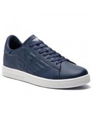 sneakers navy da uomo logato in tono sul alto | EA7