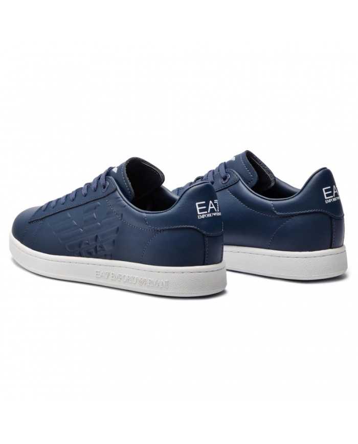 sneakers navy da uomo logato in tono sul alto | EA7
