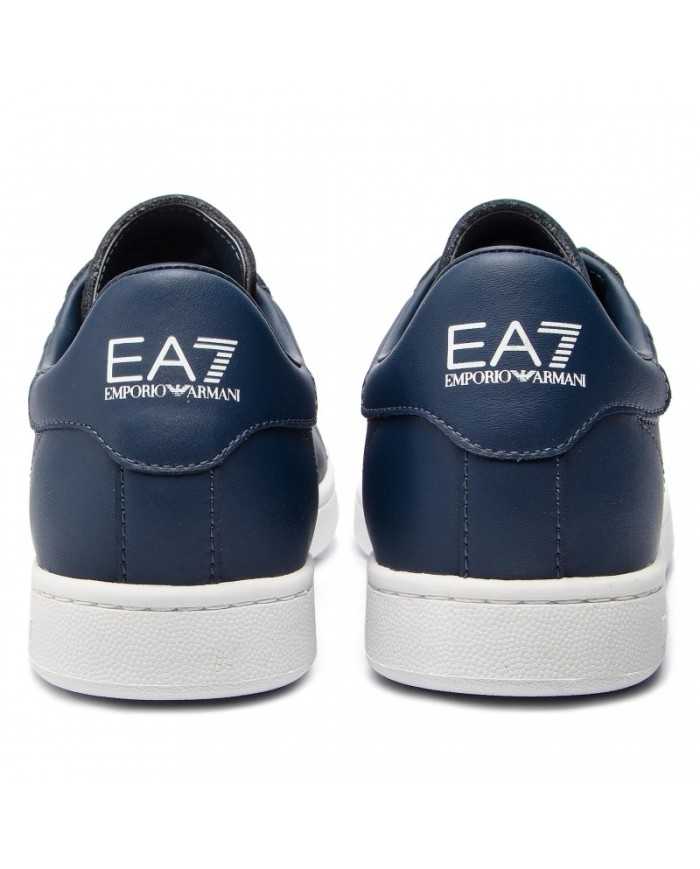 sneakers navy da uomo logato in tono sul alto | EA7