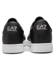 sneakers nera da uomo logato in rilievo sul lato in tono | EA7