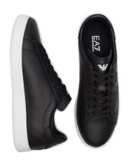 sneakers nera da uomo logato in rilievo sul lato in tono | EA7