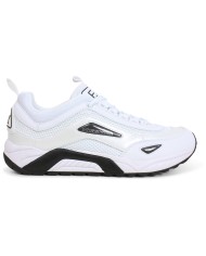 sneakers bianche da uomo con dettagli e loghi gommati neri | EA7 sneakers bianche da uomo con dettagli e loghi gommati neri | EA7
