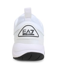 sneakers bianche da uomo con dettagli e loghi gommati neri | EA7 sneakers bianche da uomo con dettagli e loghi gommati neri | EA7