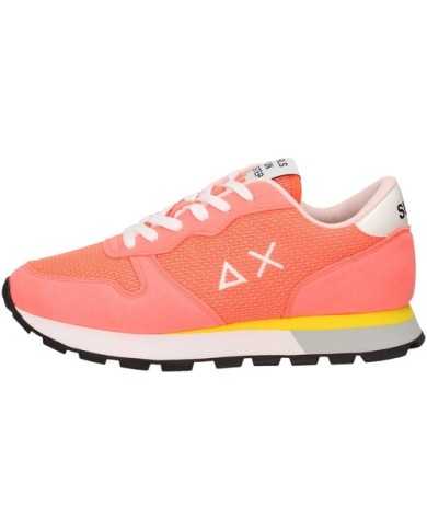 sneakers corallo da donna con inserti in nylon e loghi | SUN68 sneakers corallo da donna con inserti in nylon e loghi | SUN68