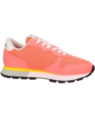 sneakers corallo da donna con inserti in nylon e loghi | SUN68 sneakers corallo da donna con inserti in nylon e loghi | SUN68