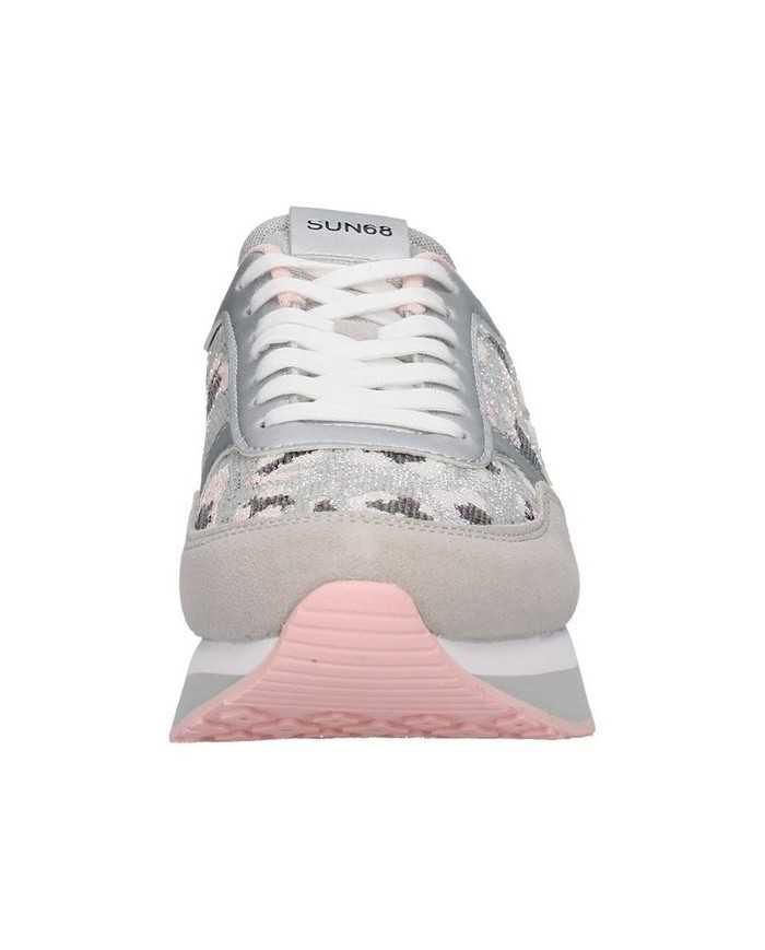 sneakers grigie chiaro da donna con dettagli in paillettes | SUN68 sneakers grigie chiaro da donna con dettagli in paillettes | SUN68
