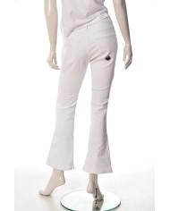 jeans bianchi da donna con bottone e label logati | ROY ROGER'S jeans bianchi da donna con bottone e label logati | ROY ROGER'S