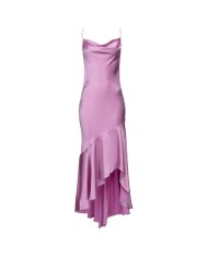 abito lungo orchidea da donna con dettagli DRAPPEGGIATI | PINKO abito lungo orchidea da donna con dettagli DRAPPEGGIATI | PINKO