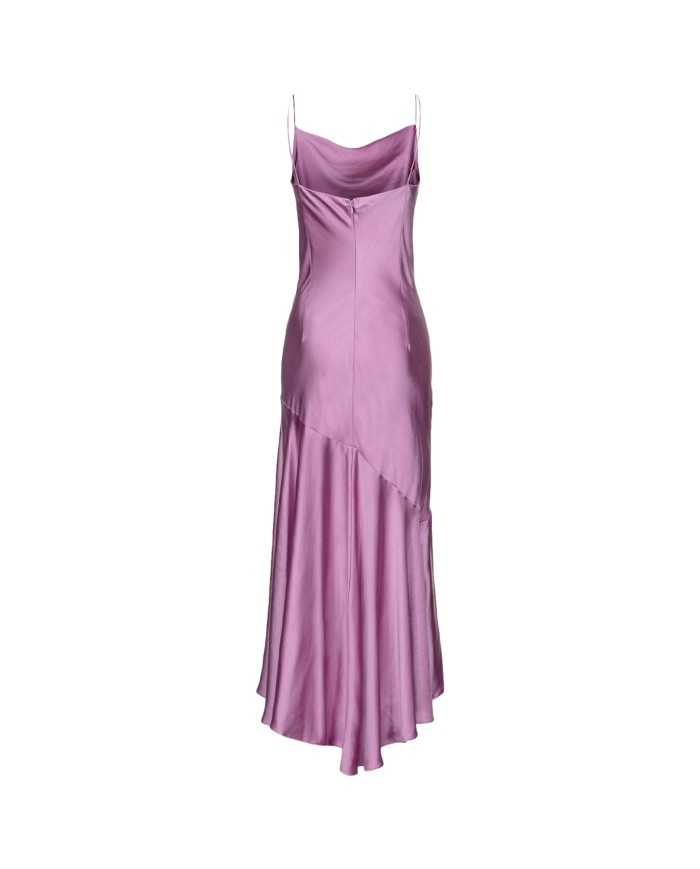 abito lungo orchidea da donna con dettagli DRAPPEGGIATI | PINKO abito lungo orchidea da donna con dettagli DRAPPEGGIATI | PINKO