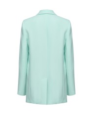 blazer vetro azzurro da donna con SPACCO CENTRALE su retro | PINKO